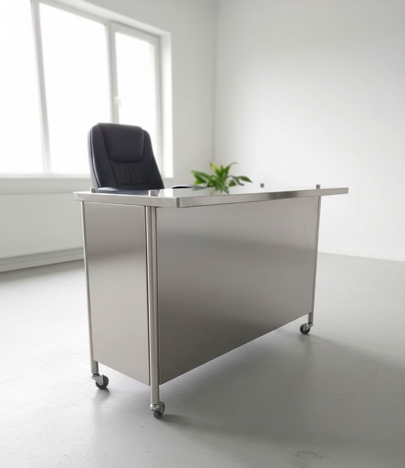 Escritorio de oficina acero inoxidable oficina