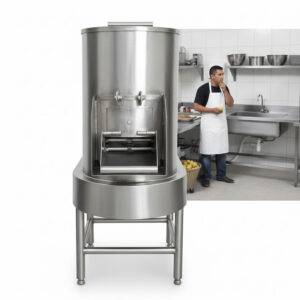 Pela papas industrial en acero inoxidable cocina
