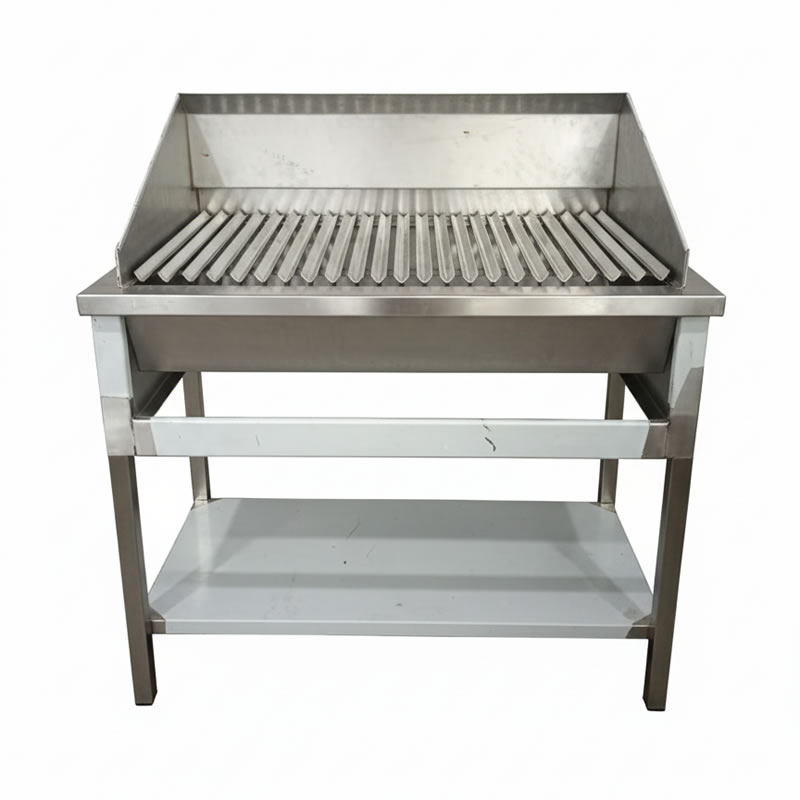 asador industrial en acero inoxidable
