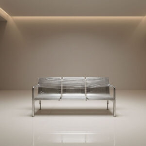 Banca de Acero Inoxidable 3 Plazas - Hospitales y Parques