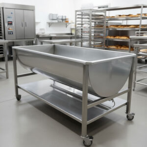 Barras para panadería y mezcladora en acero inoxidable