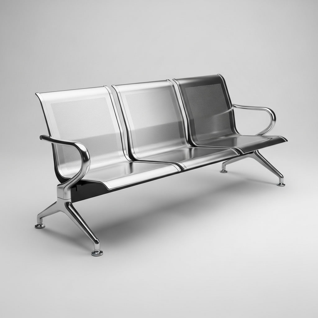 Banca de Acero Inoxidable Hospitales y Parques Co