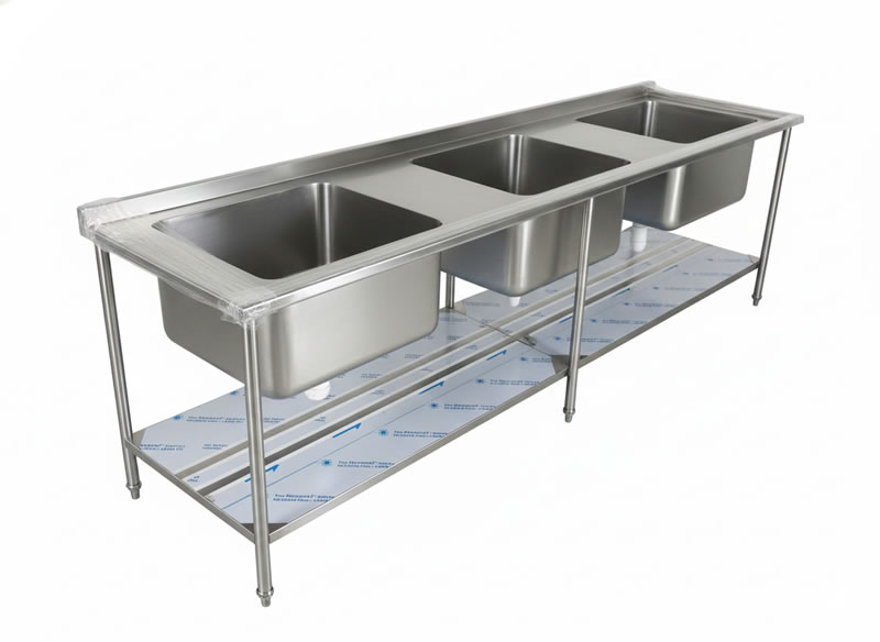 meson acero inoxidable con poceta honda