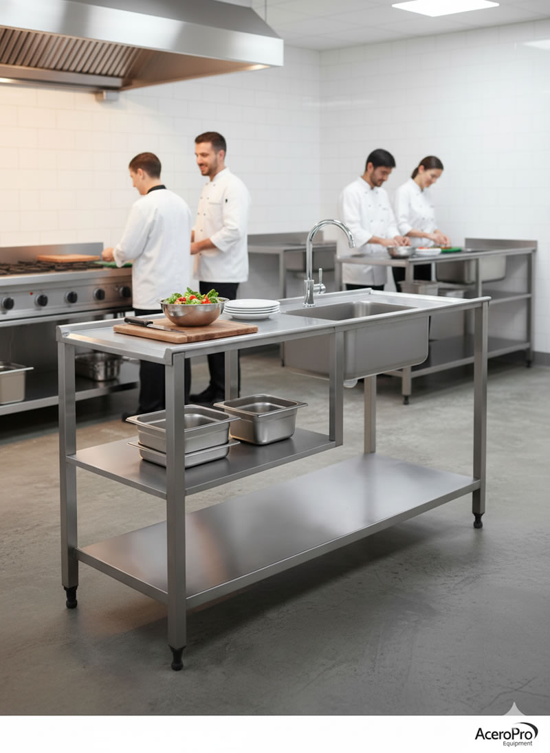 meson acero inoxidable cocina