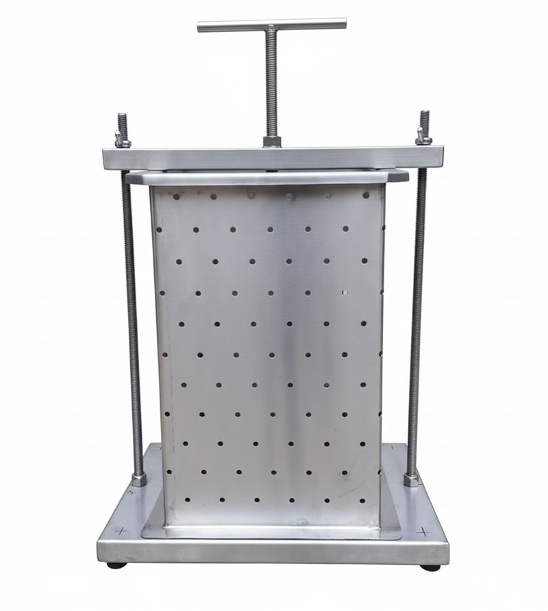 prensa para queso en acero inoxidable