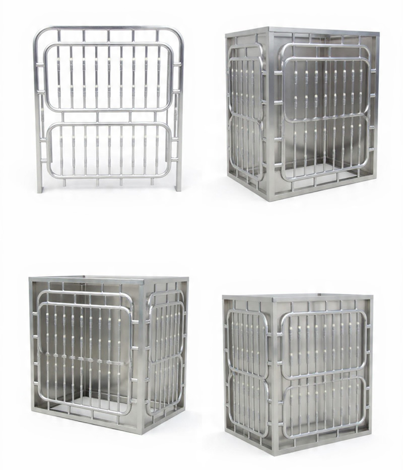 Reja acero inoxidable de encerramiento division